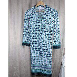 Donna Morgan Lightweight Packable Shirt Dress Sz 12